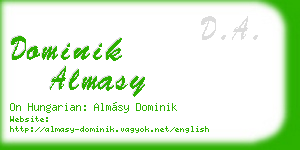 dominik almasy business card
